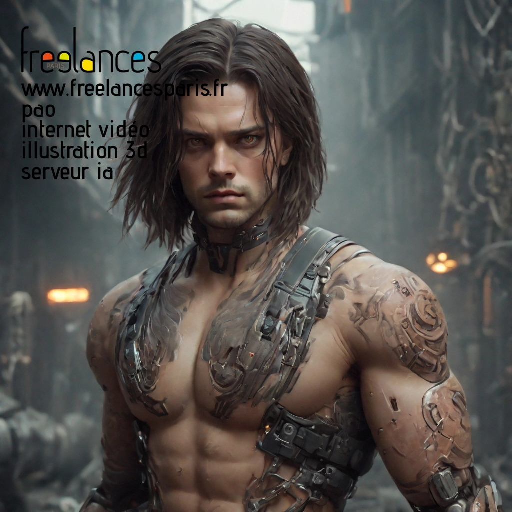 Pao mise en page internet vidéo illustration 3d serveur IA générative AI freelance paris studio de création magazines o0czx3b0